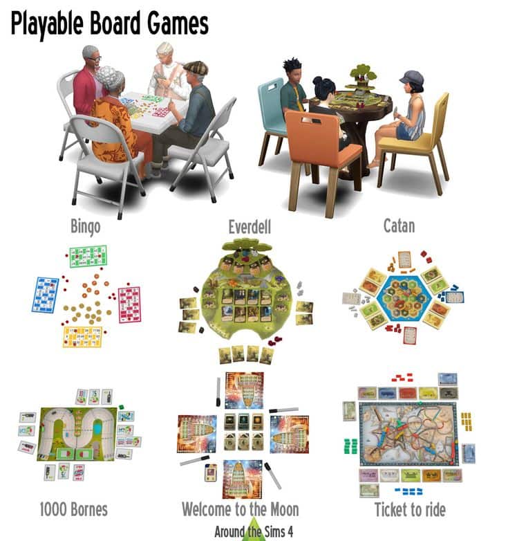 sims 4 board games cc