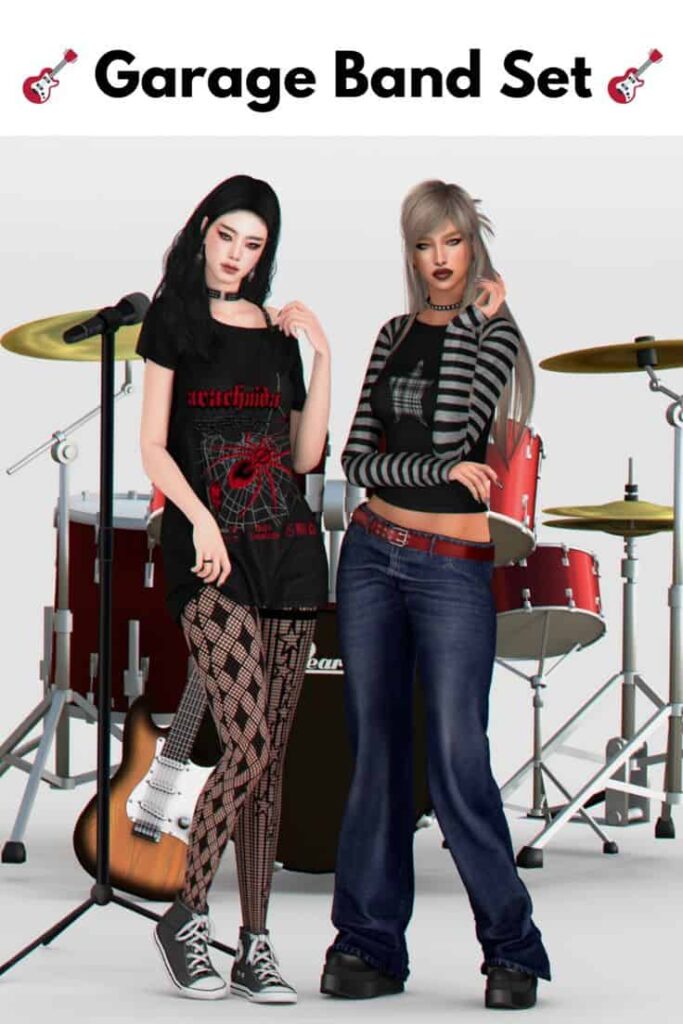 sims 4 garage clothes set