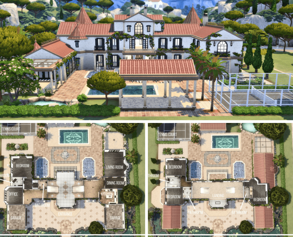 Sims 4 ház elrendezés