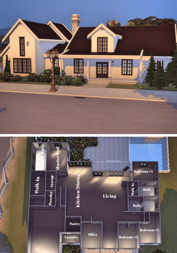 Rencana House Sims 4
