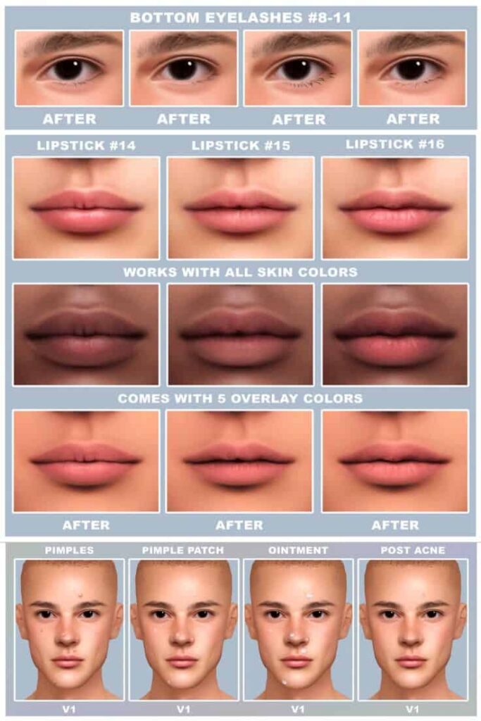 sims 4 male genetics cc