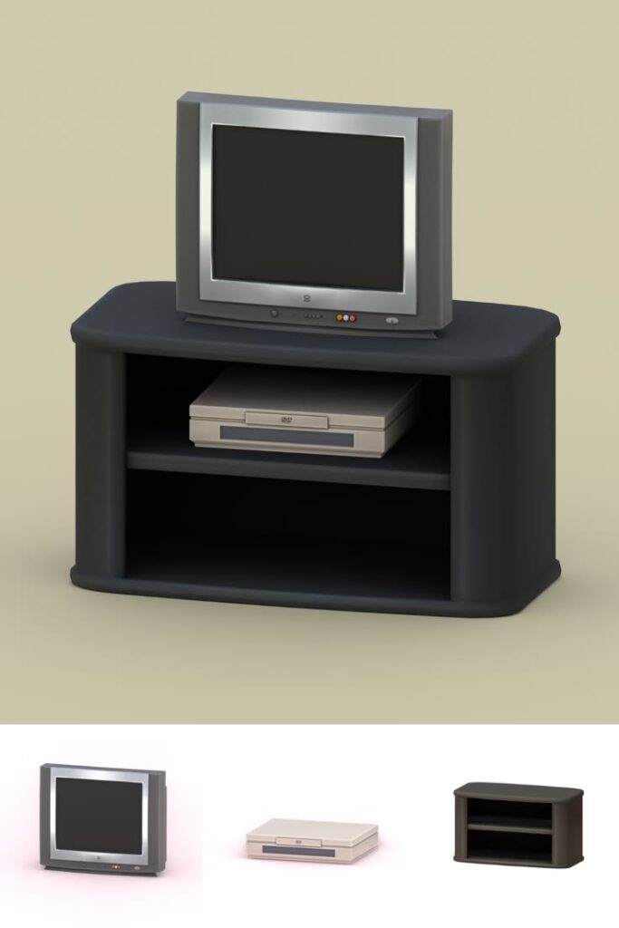 sims 4 retro tv set