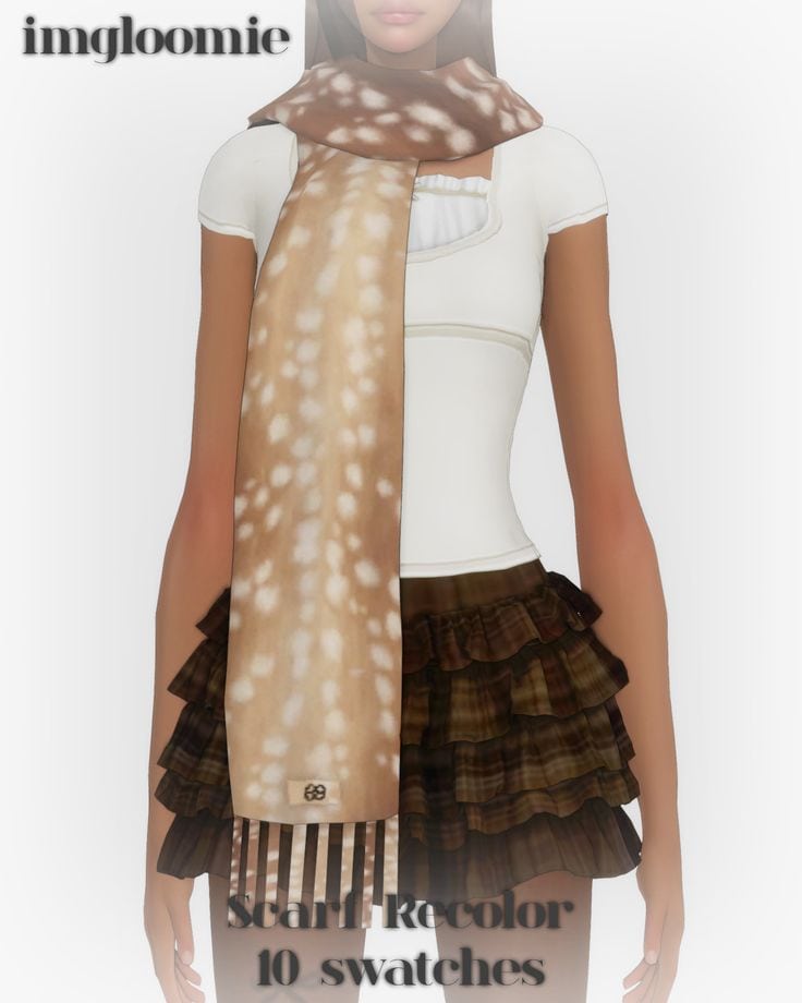 sims 4 scarf cc recolor