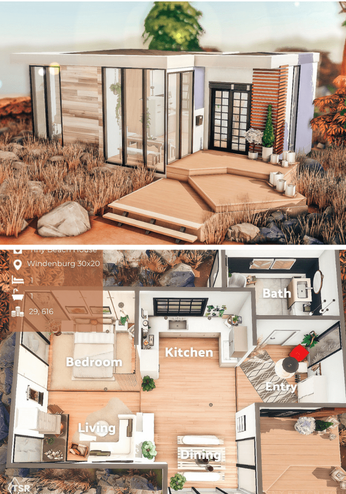 Sims 4 ý tưởng nhà nhỏ