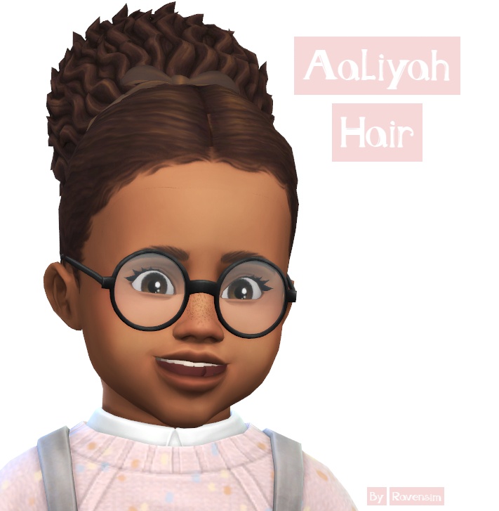 sims 4 toddler bun hairstyle