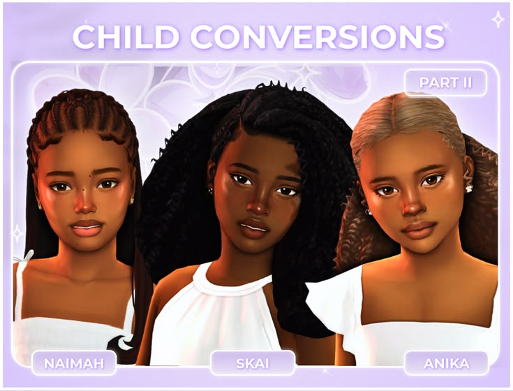 best sims 4 kids cc hair