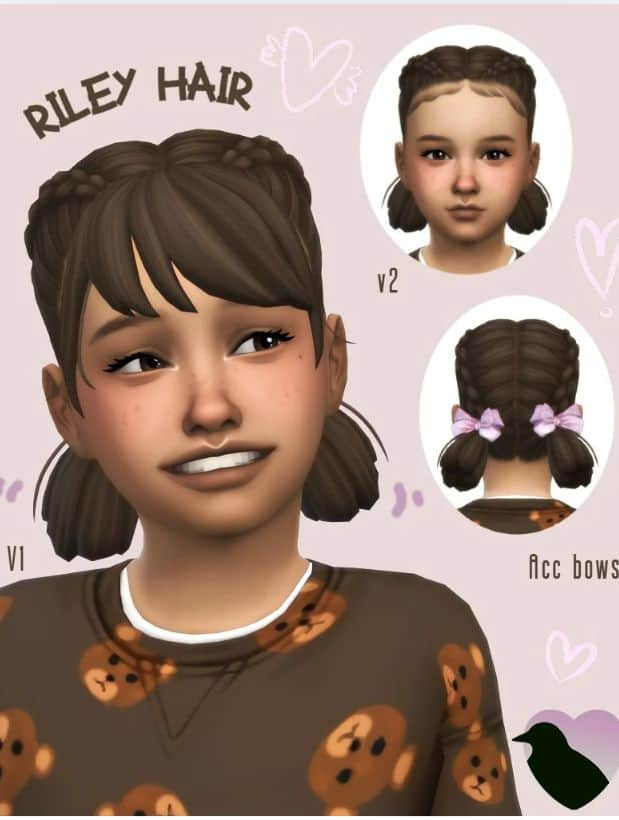 child hair cc maxis match