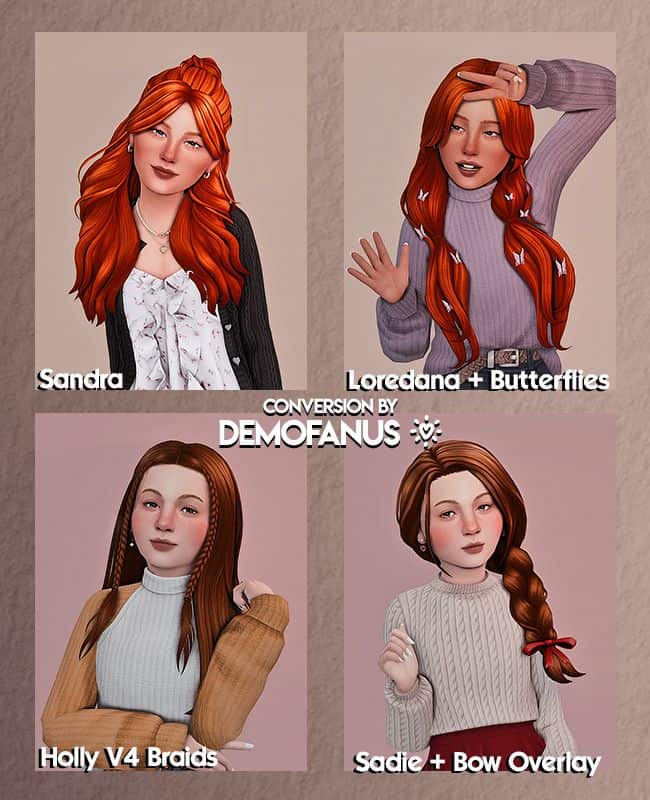 sims 4 child hair conversion
