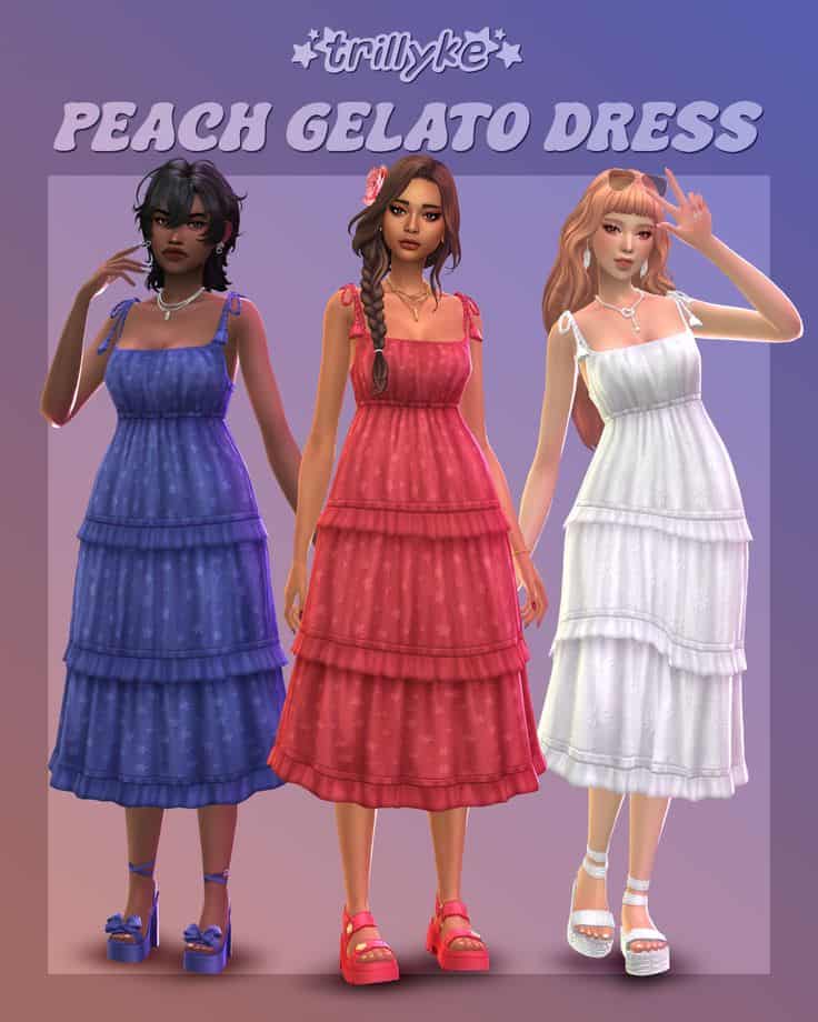 sims 4 cottagecore dress cc
