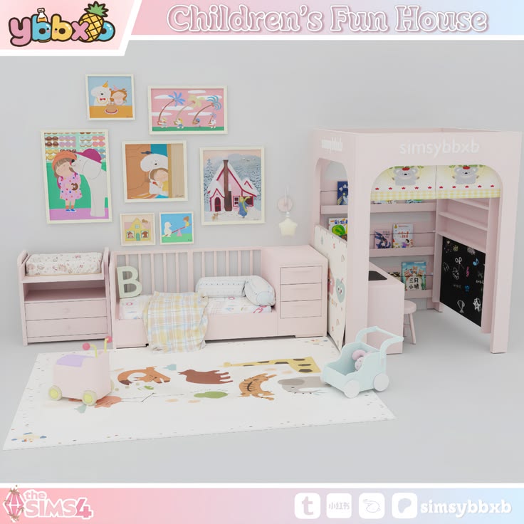 sims 4 kids cc bedroom