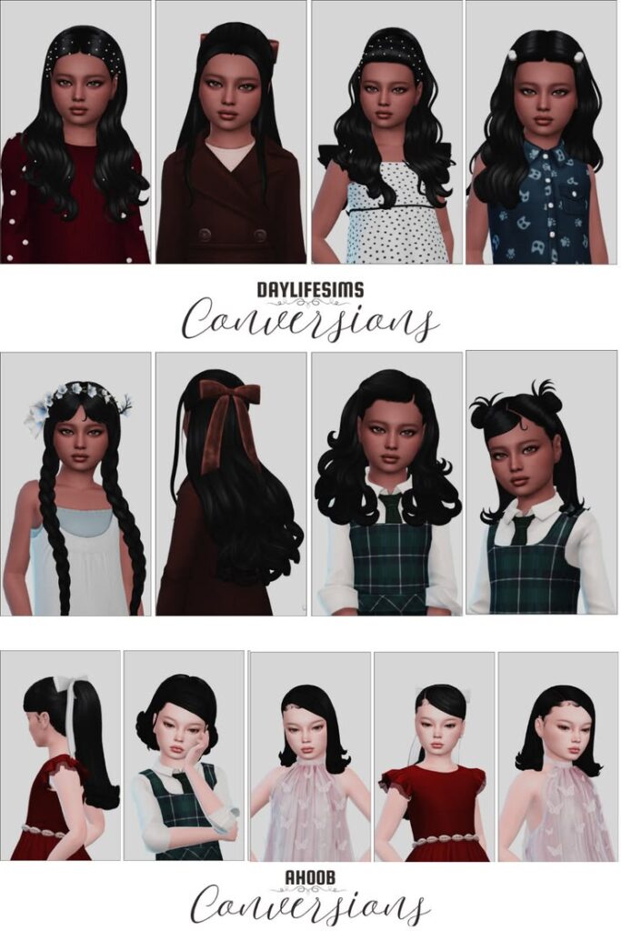 sims 4 kids cc conversion set