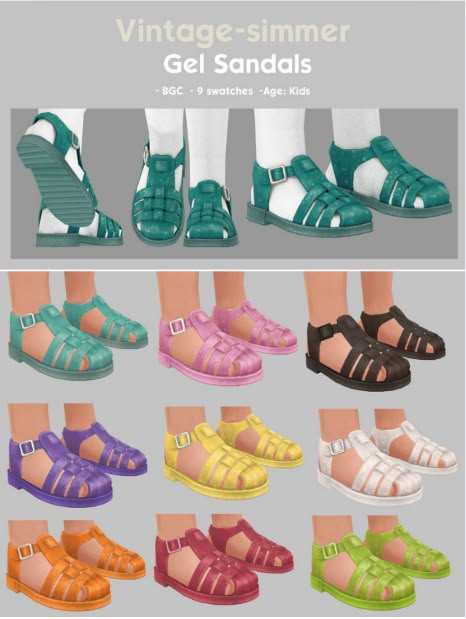 sims 4 kids sandals cc