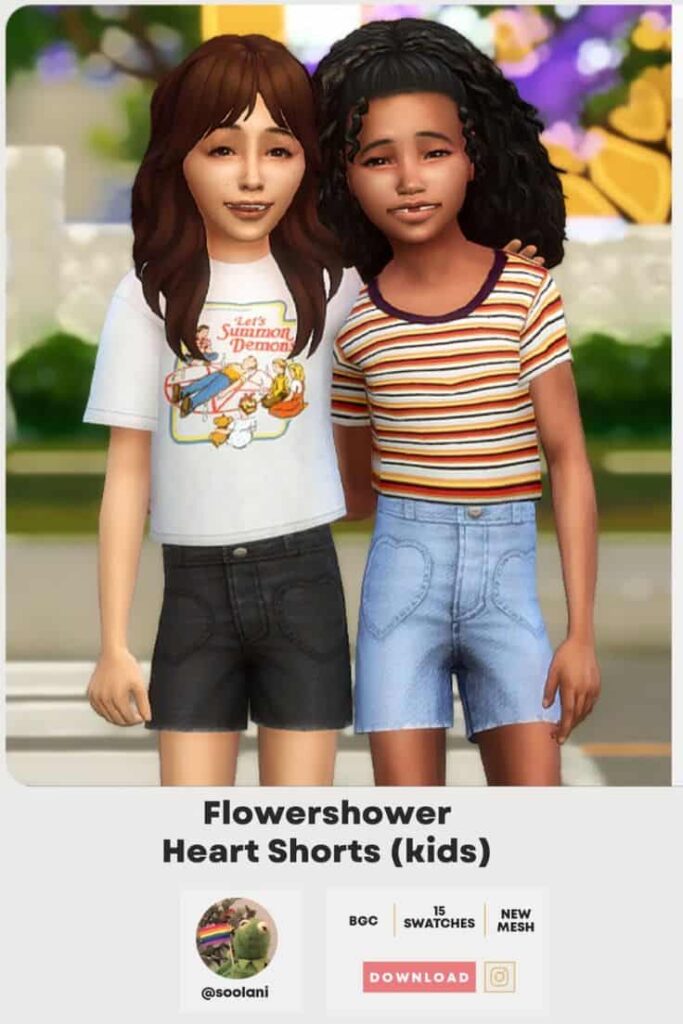 sims 4 kids shorts cc