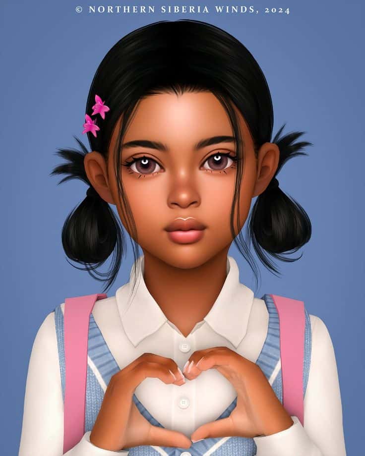sims 4 kids skin cc