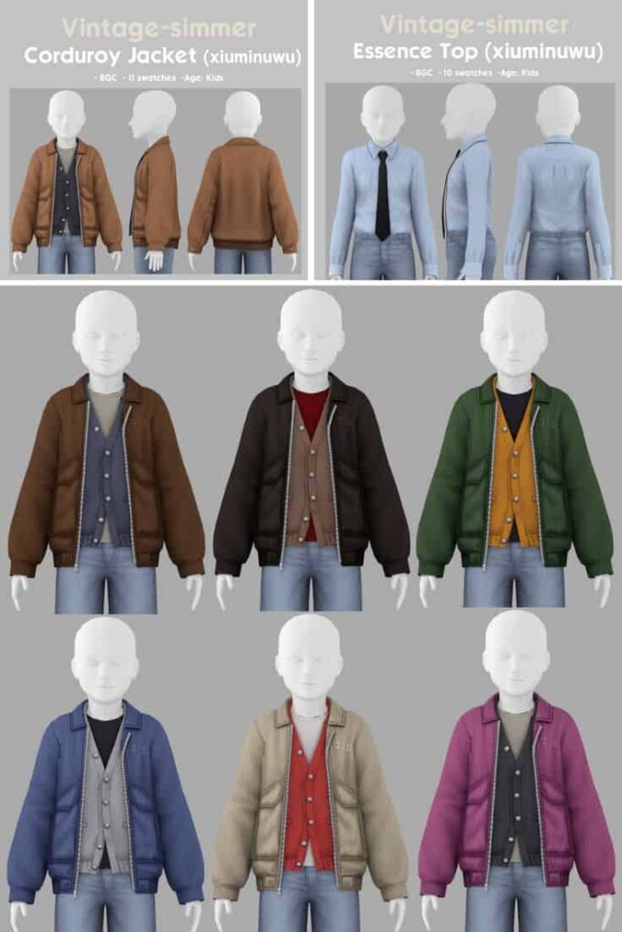 sims 4 kids tops and jackets