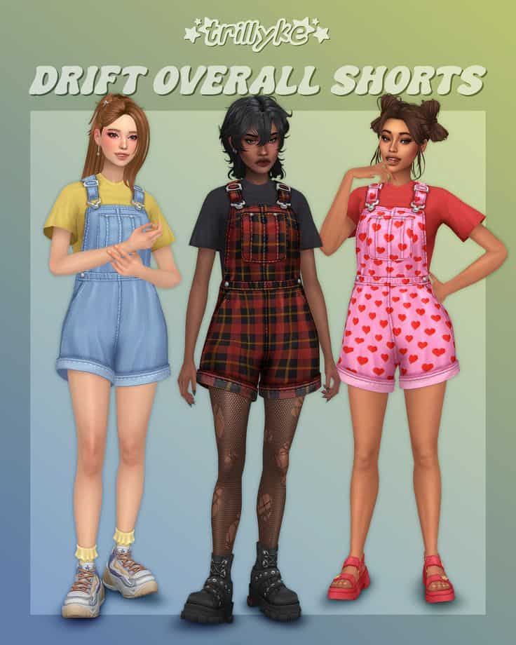 sims 4 overall shorts
