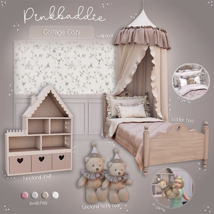 sims 4 toddler cc bedroom