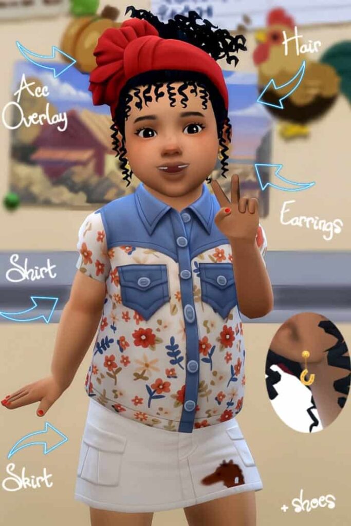 sims 4 toddler cc set
