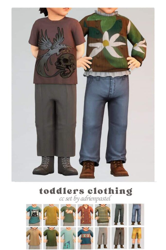 sims 4 toddler clothing set