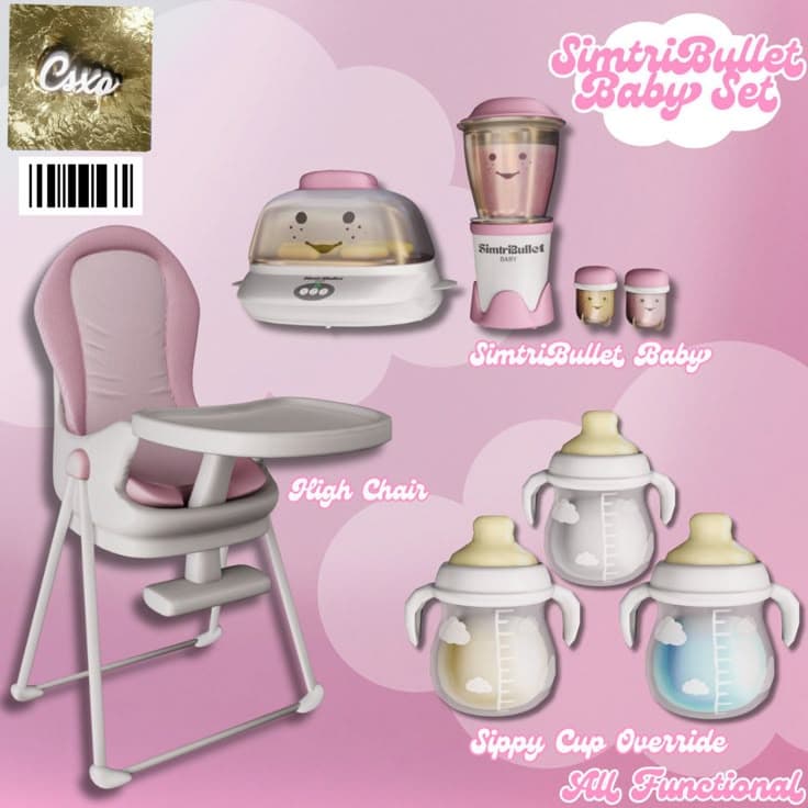 sims 4 toddler functional cc set