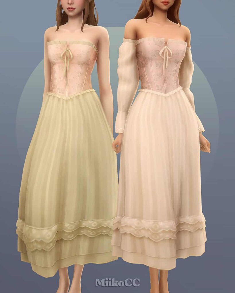 sims 4 vintage dress