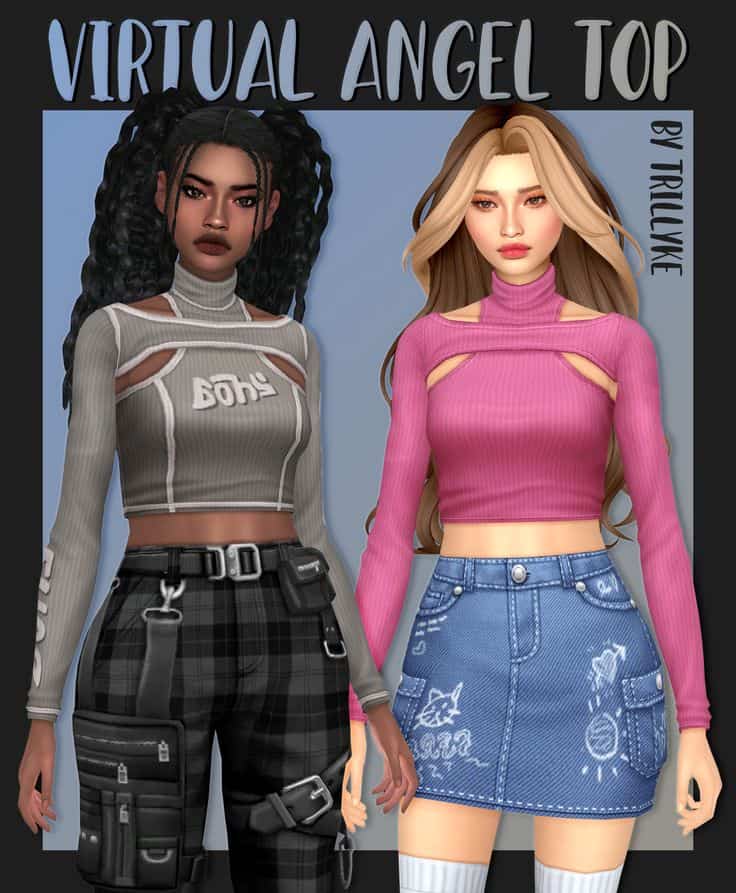 the sims 4 crop top
