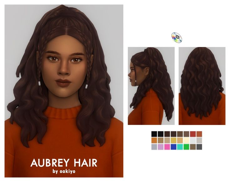 female curly hair cc sims 4