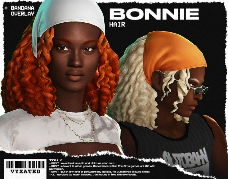 sims 4 curly hair and accessory cc
