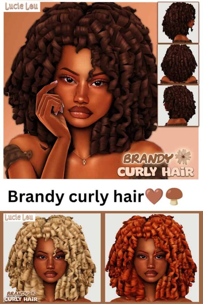 sims 4 female curly hairstyle