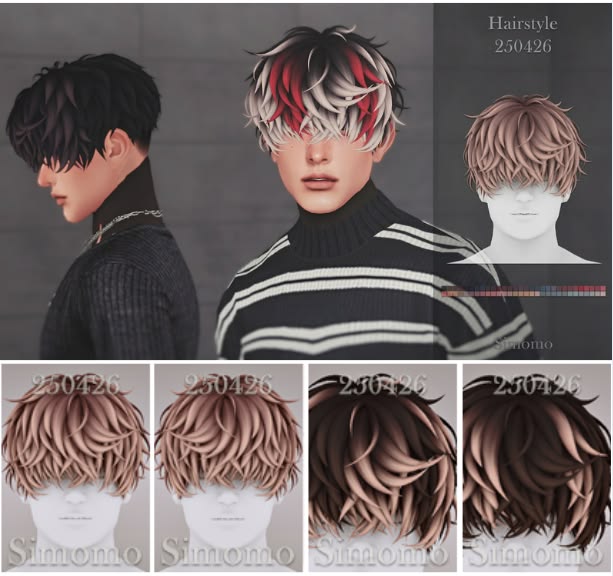 sims 4 male messy hair