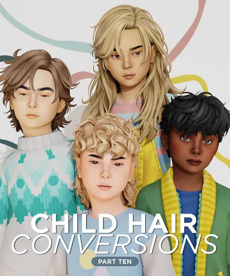 best child hair conversions sims 4