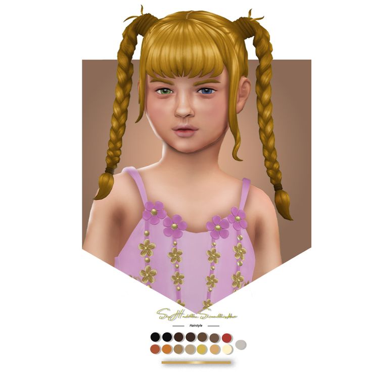 best child hair sims 4