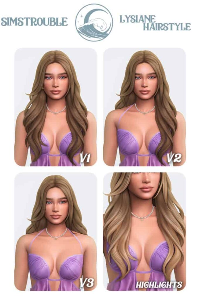 best long wavy hair cc