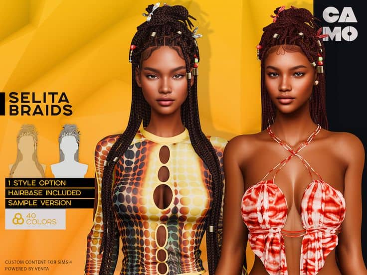 best sims 4 braids mm