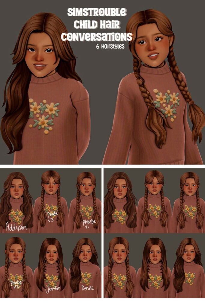 best sims 4 cc hair for child