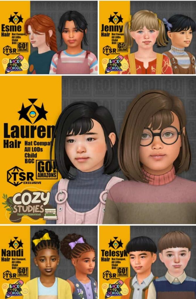 best sims 4 child hair cc pack