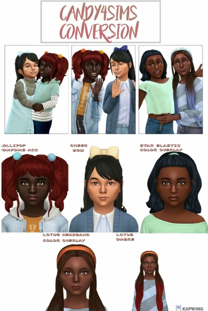 best sims 4 kids hair cc