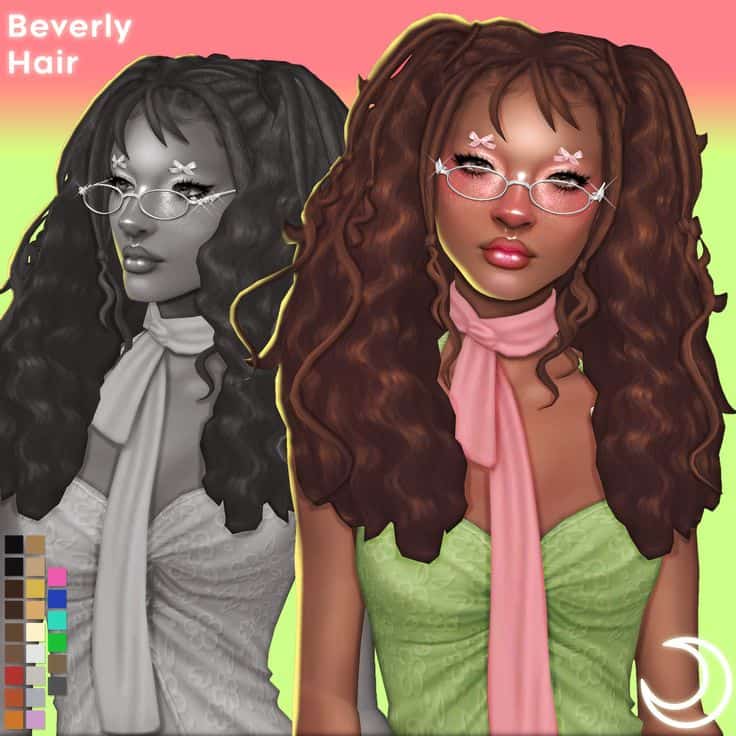 beverly sims 4 pigtails