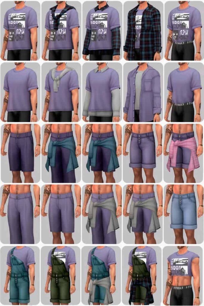 male clothes cc pack sims 4