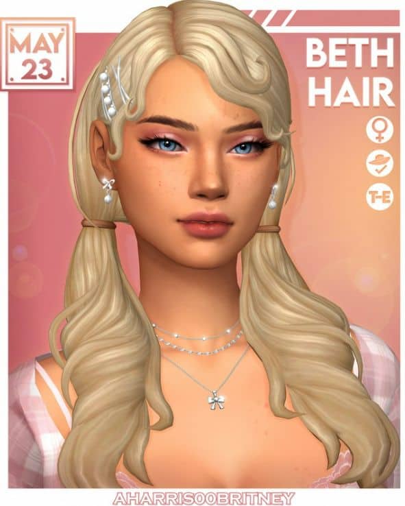 pigtails cc sims 4