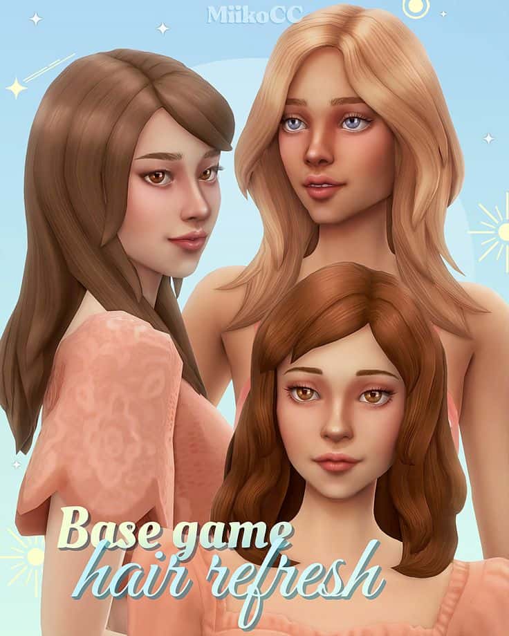 sims 4 base game hair refresh