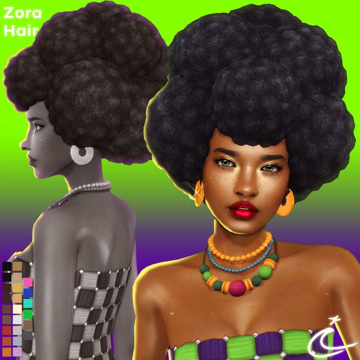 sims 4 black afro hair cc