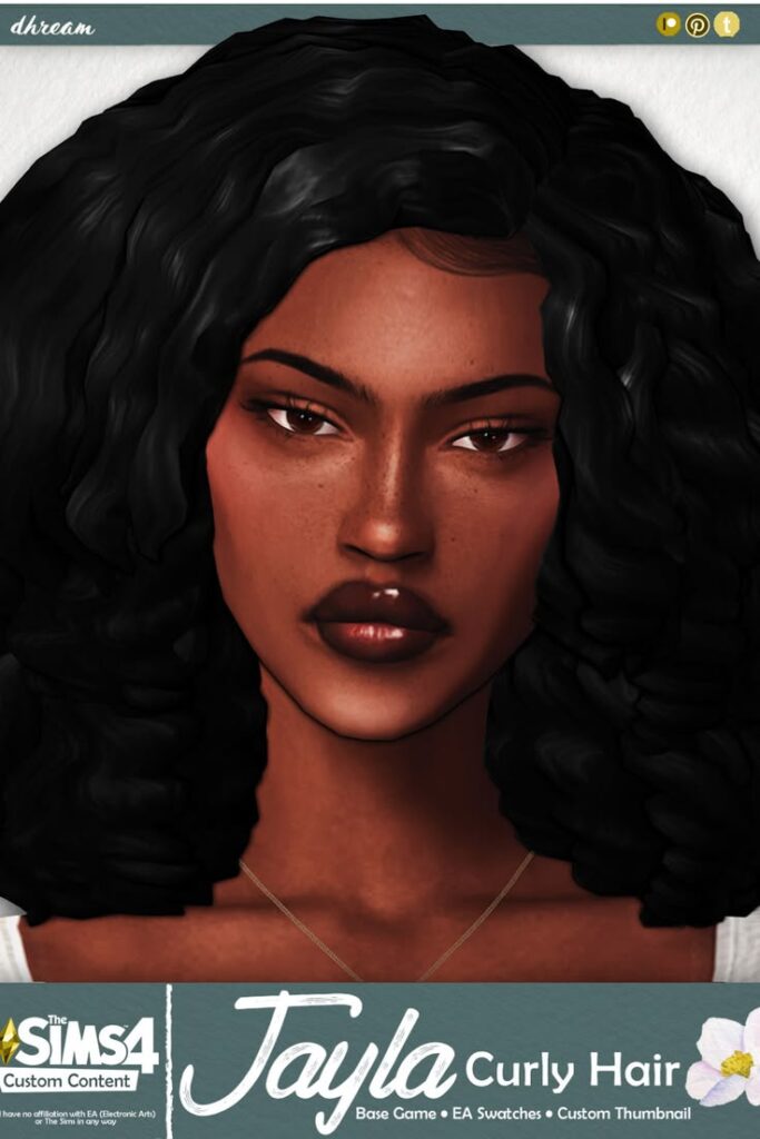 sims 4 black curly hair cc
