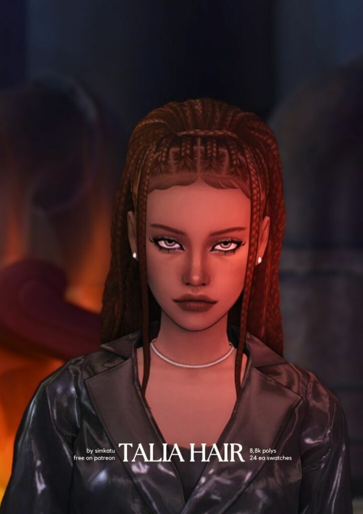 sims 4 braided cc hair