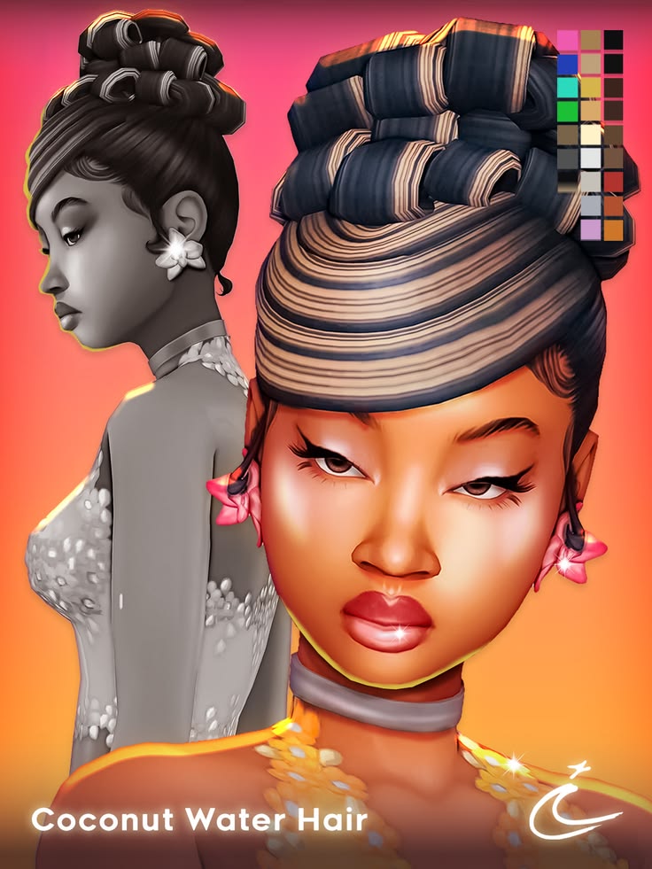 sims 4 bun hairstyle