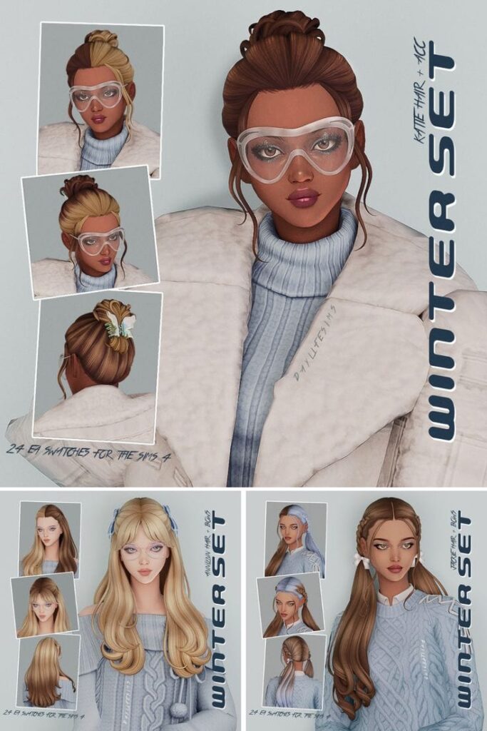 sims 4 cc hair collection