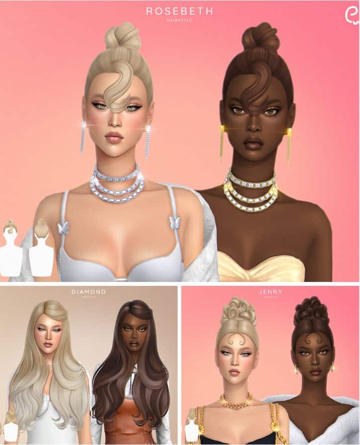sims 4 cc hair finds