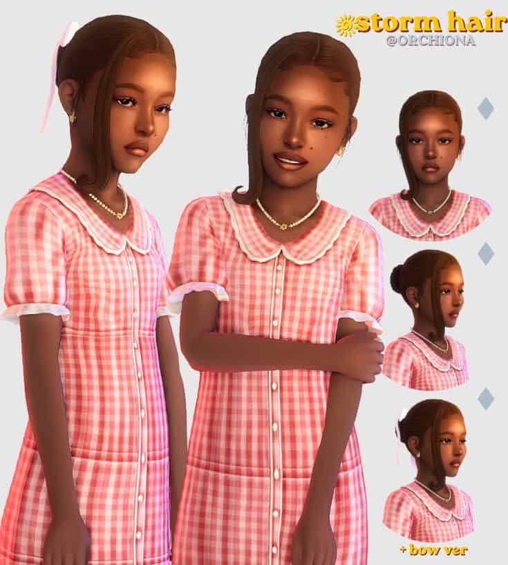 sims 4 child bun hair cc