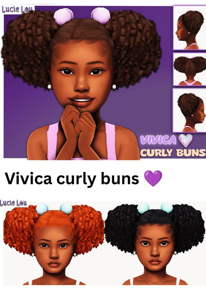 sims 4 child curly buns