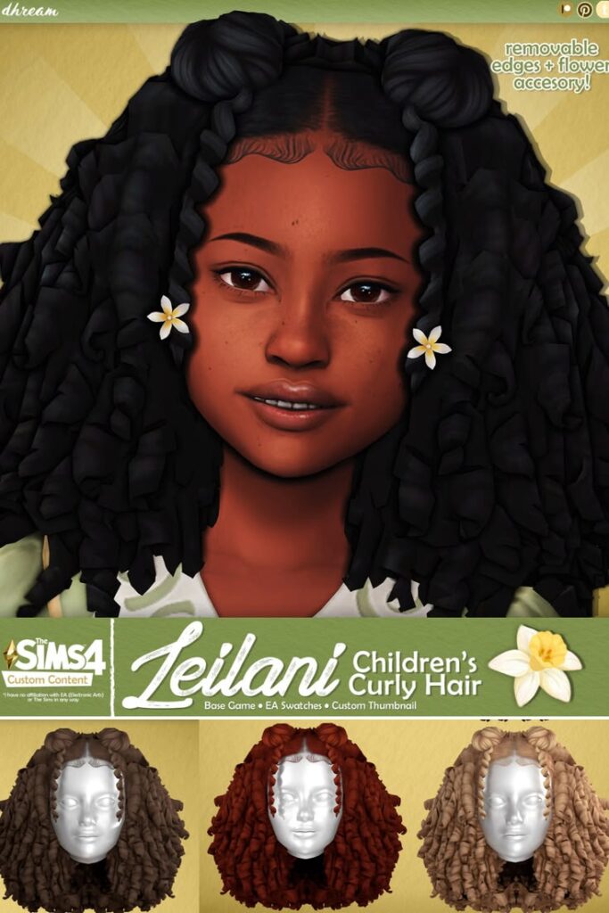 sims 4 child curly hair